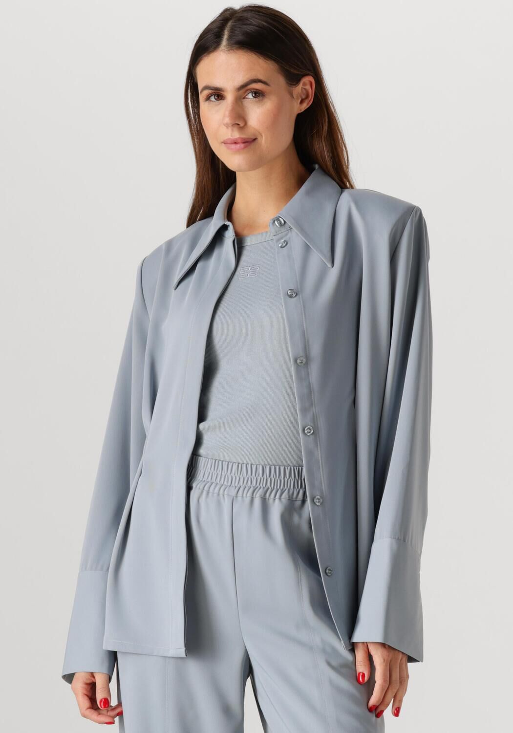Gestuz Blouse Dames Gzmareen Shirt, Maat: 36, Kleur: Grijs afbeelding 1