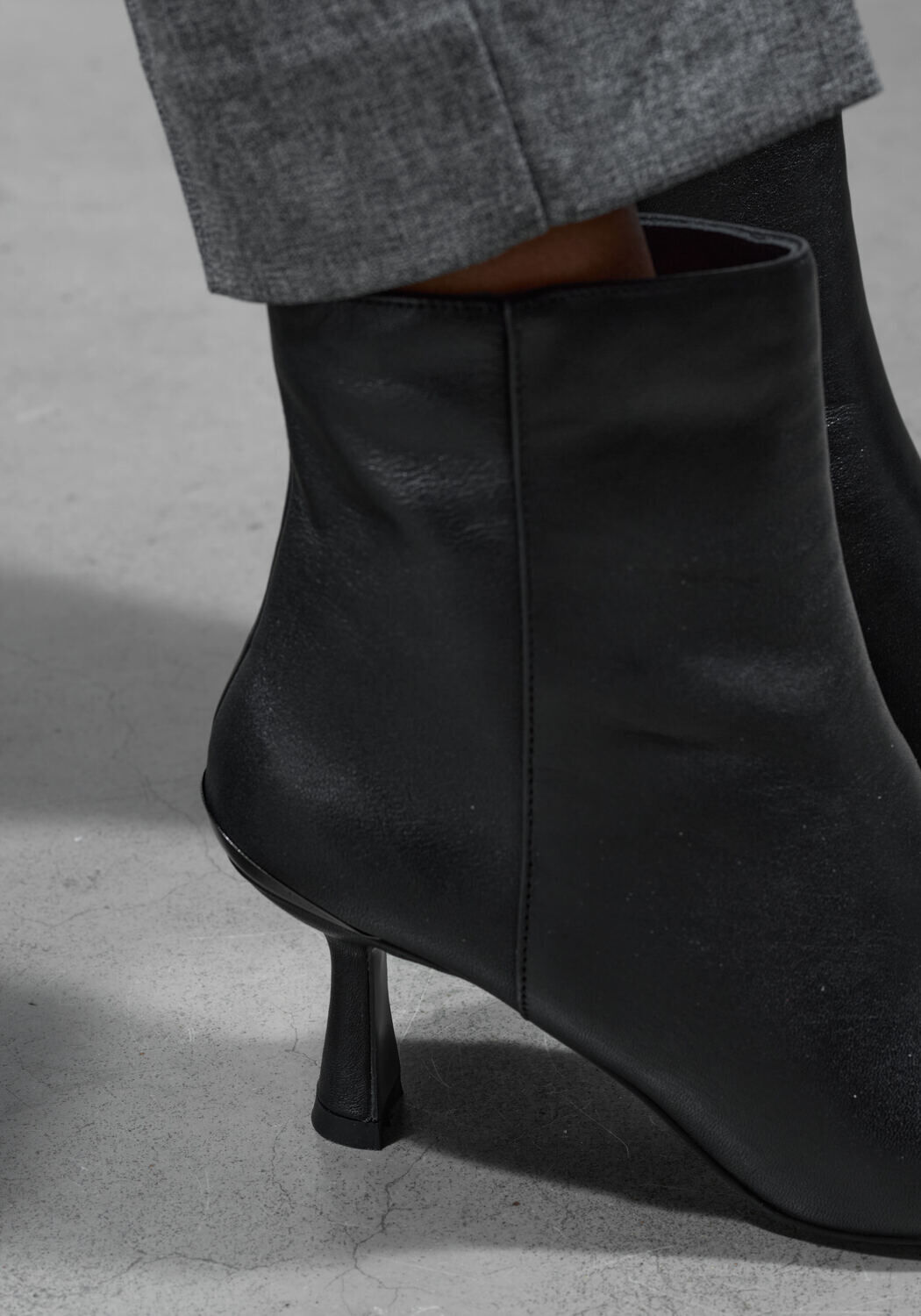 Zwarte STEFANO LAURAN Enkellaarsjes BOTIN - large