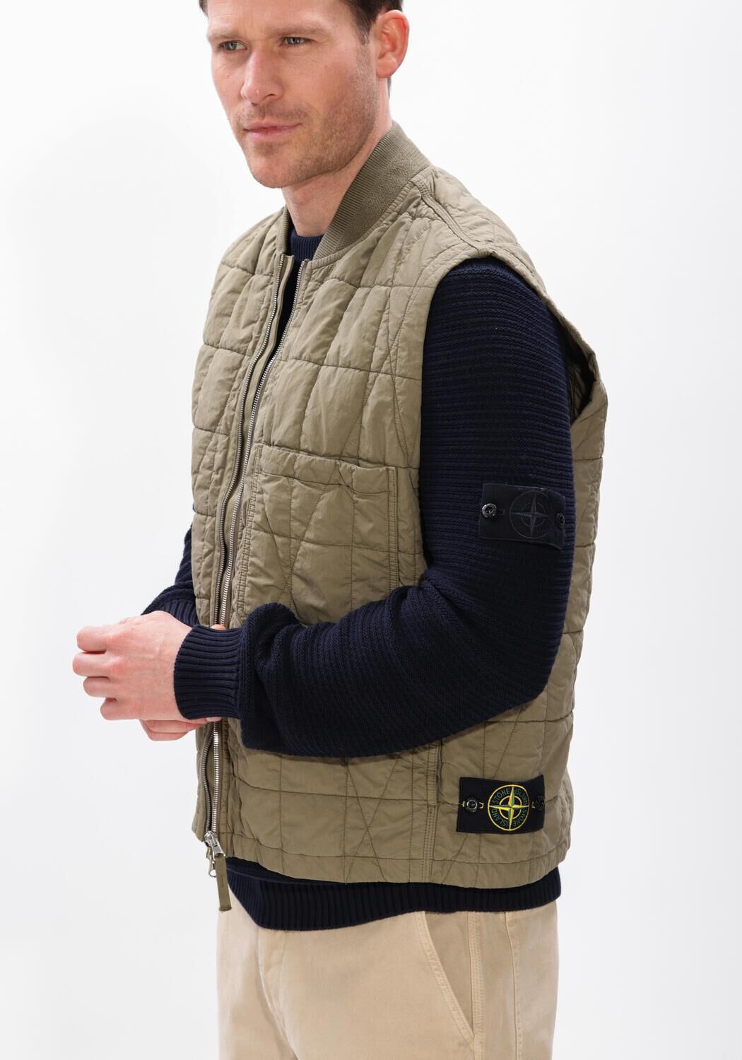 Groene STONE ISLAND Bodywarmer VEST S0300 - large