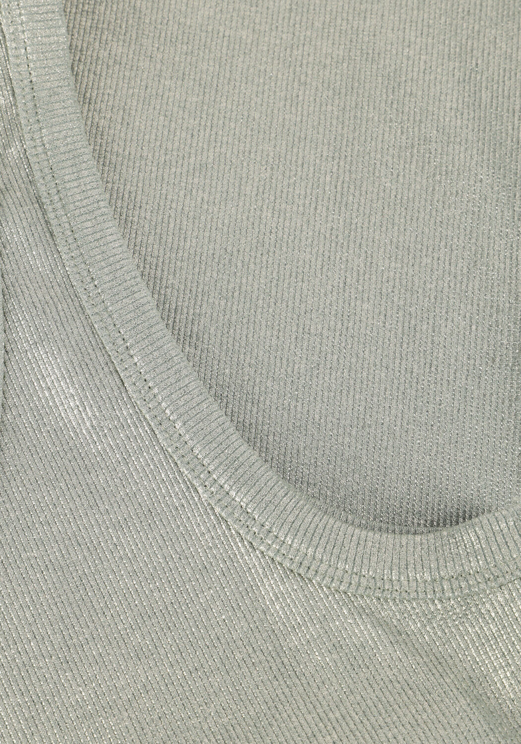 Groene SUMMUM Top RIB TANKTOP COTTON RIB - large