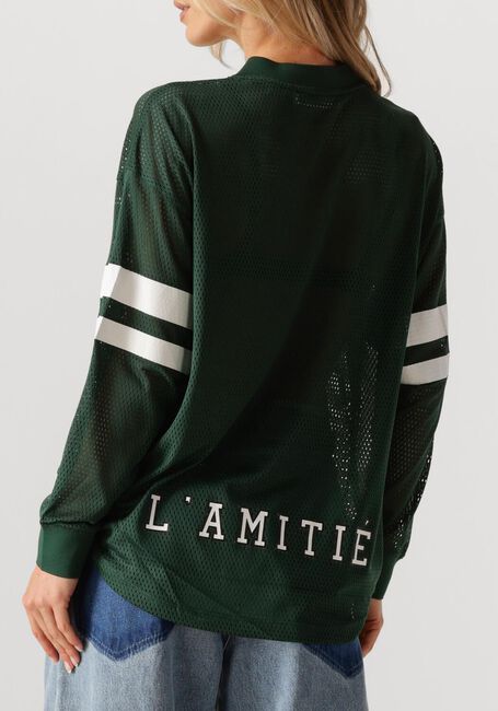 Donkergroene HAUTE L'AMITIÉ Top DRIFT NUMBER LS TEE - large