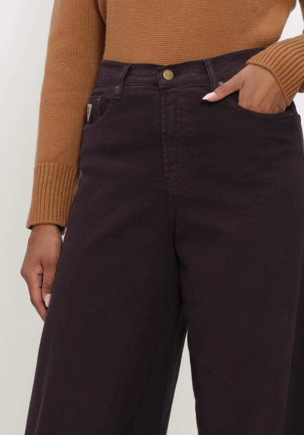 Bruine LOIS JEANS Wide jeans MARLENE - large