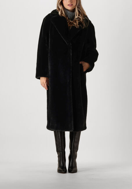 Zwarte STAND STUDIO Faux fur jas MARIA COAT SOFT - large