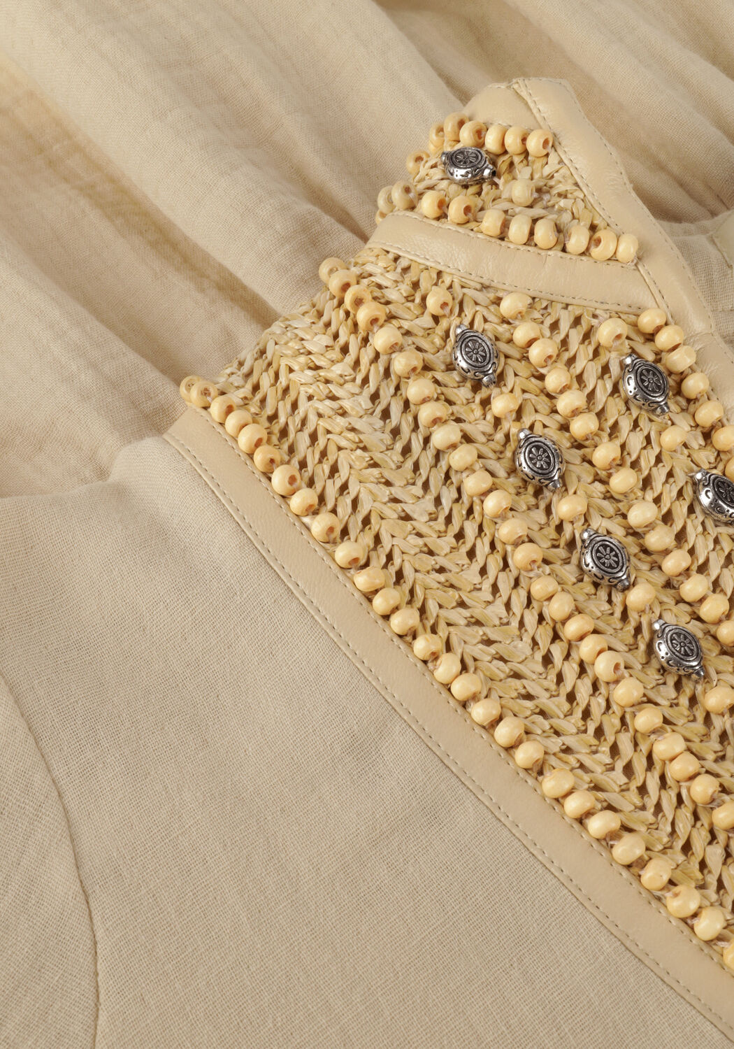 Beige MES DEMOISELLES Mini jurk DRESS NOMA - large