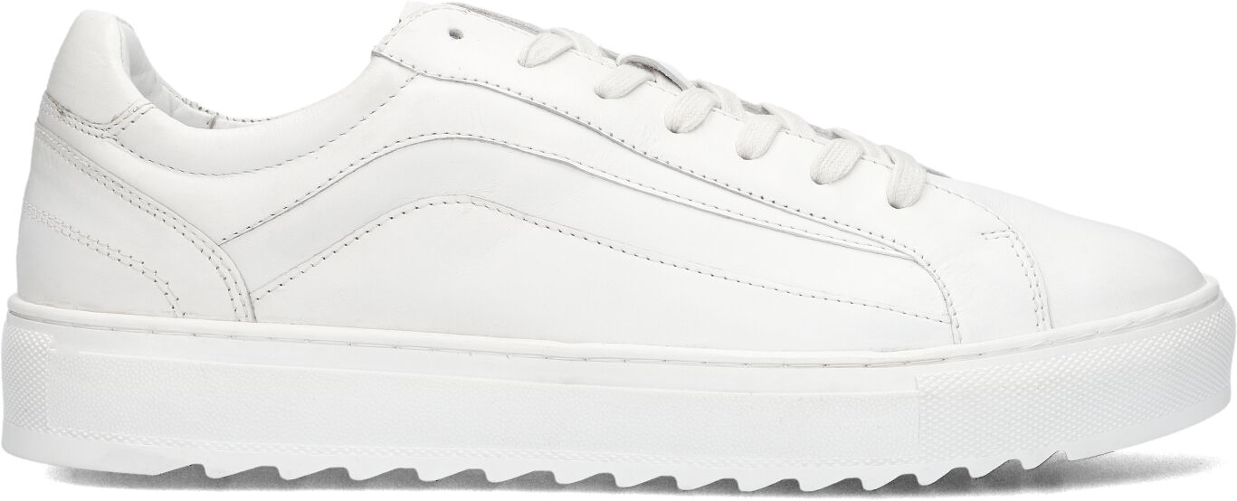 Stefano Lauran Lage Sneakers Heren S3149, Maat: 42, Materiaal: Leer, Kleur: Wit