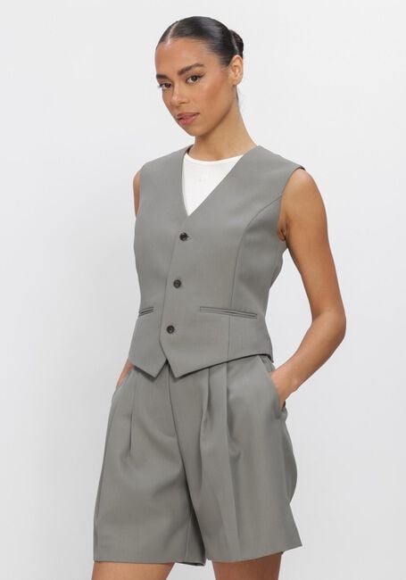 Grijze ANINE BING Top MARIO VEST SAGE - large