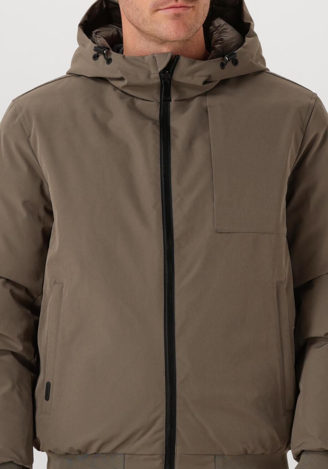 Khaki AIRFORCE Jack HOODED REVERSIBLE JACKET - large