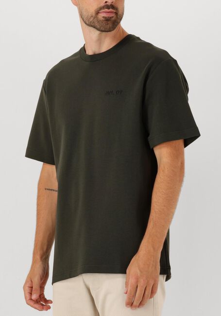 Groene NN.07 T-shirt NAT SS LOGO TEE 3457 - large