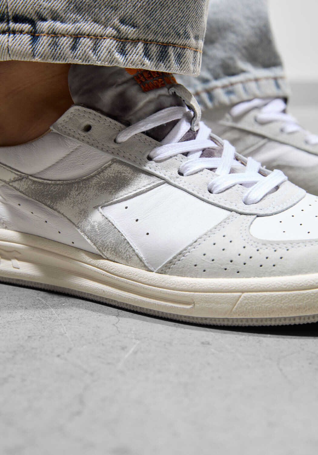 Gebroken wit DIADORA HERITAGE Lage sneakers B.ELITE FORO USED ITALIA - large