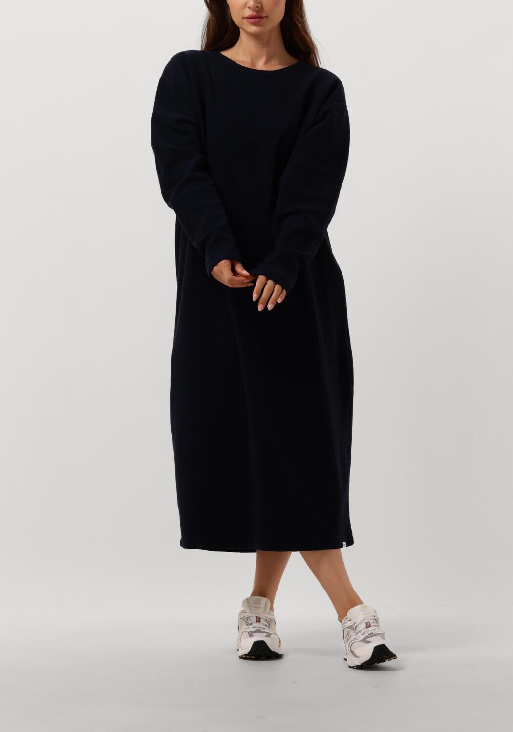 blauwe penn ink midi jurk 098 dress