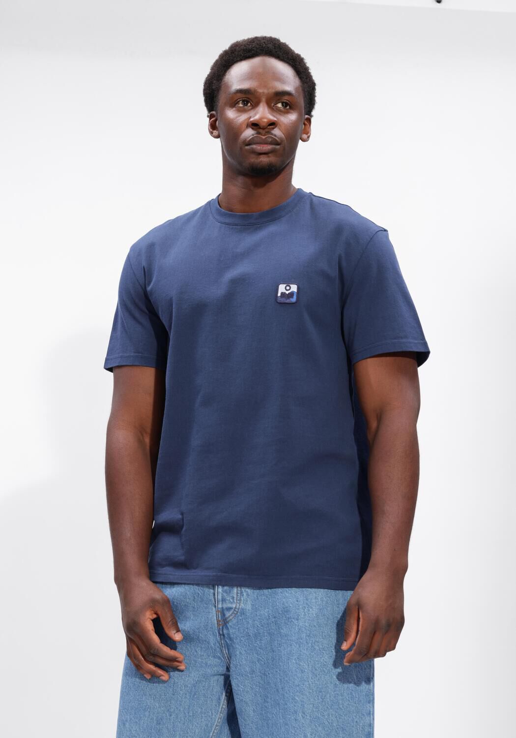 Donkerblauwe ISABEL MARANT Polo HUGO TEE SHIRT - large