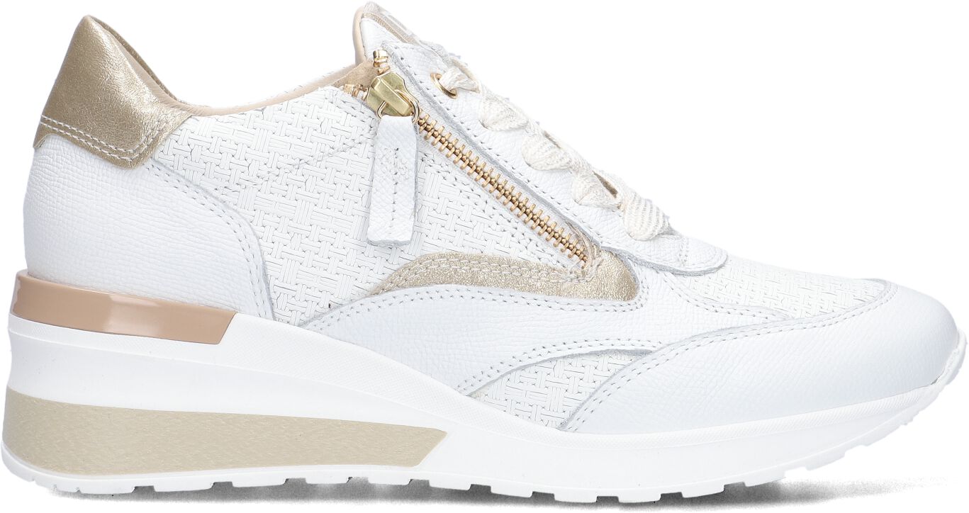 DL Sport Lage Sneakers Dames 6574, Maat: 36, Materiaal: Leer, Kleur: Wit