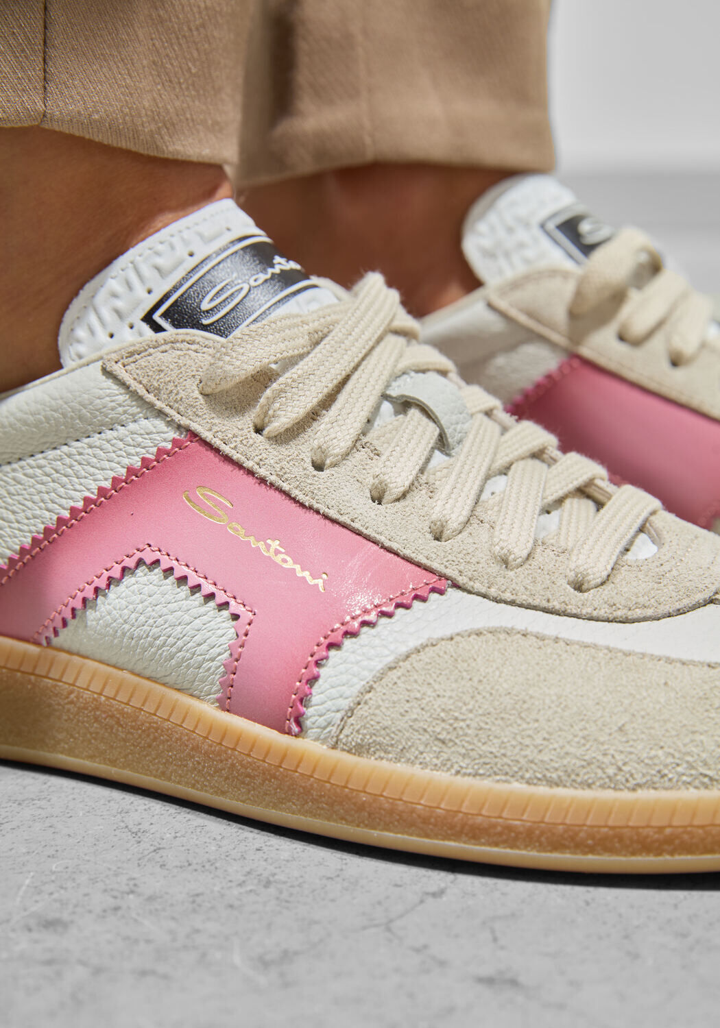 Witte SANTONI Lage sneakers DBS OLYMPI - large