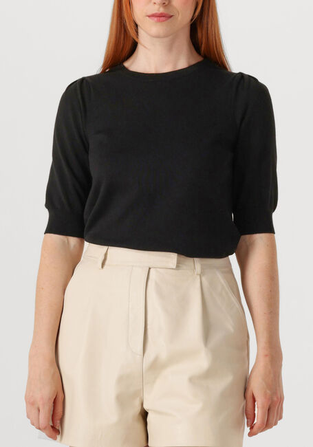 Zwarte SUMMUM Trui SHORT SLEEVE SWEATER - large