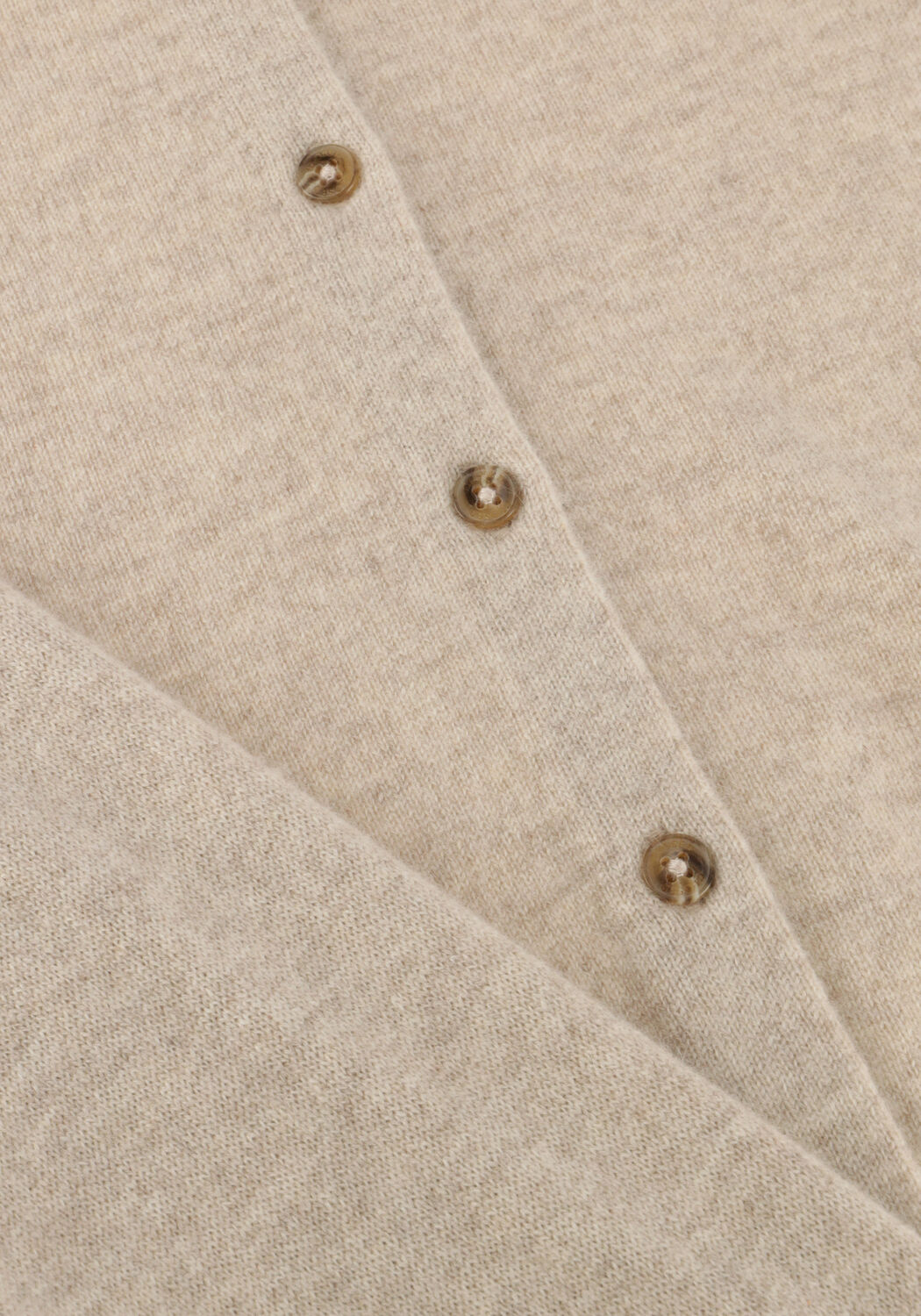 Beige CLOSED Trui CARDIGAN WITH COLLAR - large