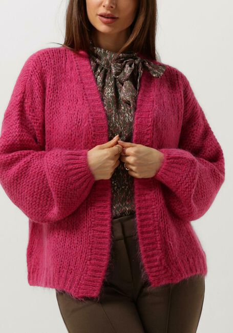 Roze SUMMUM Vest OVERSIZED CARDIGAN MOHAIR BLEND KNIT - large