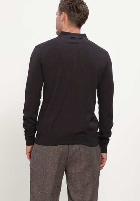 Bruine STEFANO LAURAN Trui POLO BUTTON MERINO - large