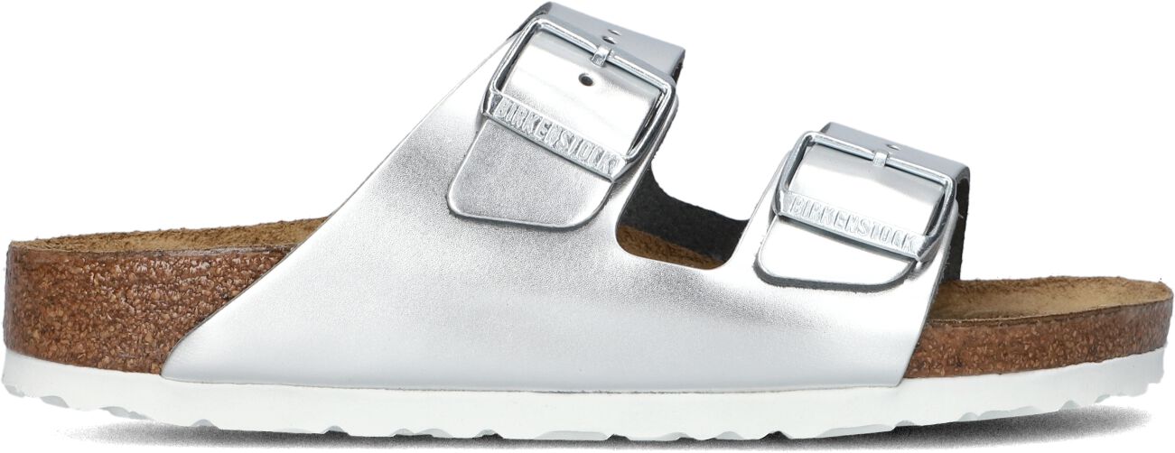 Birkenstock Slippers
Dames Arizona Met Shine, Maat: 42, Materiaal: Leer, Kleur: Zilver