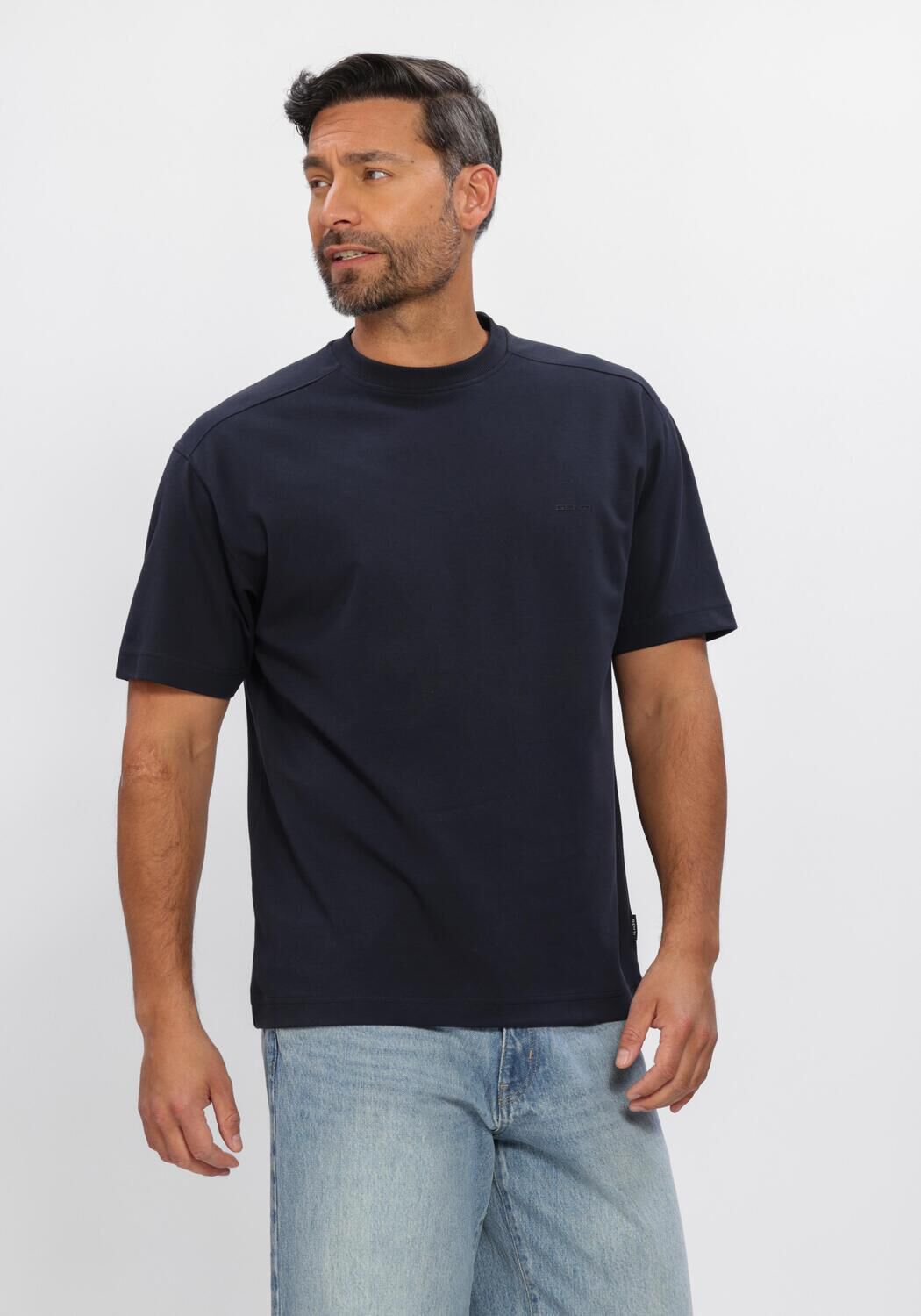 Genti T-Shirt Heren T-shirt Ss 1227, Maat: M, Kleur: Donkerblauw afbeelding