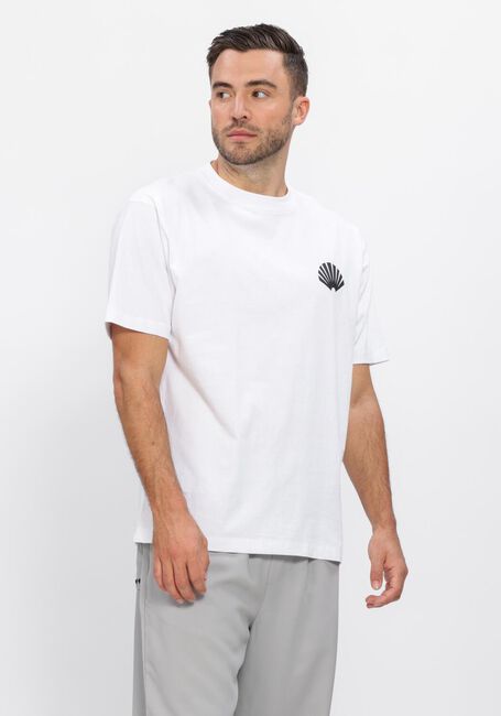 Witte NEW AMSTERDAM SURF ASSOCIATION T-shirt LOGO TEE WHITE/BLACK - large