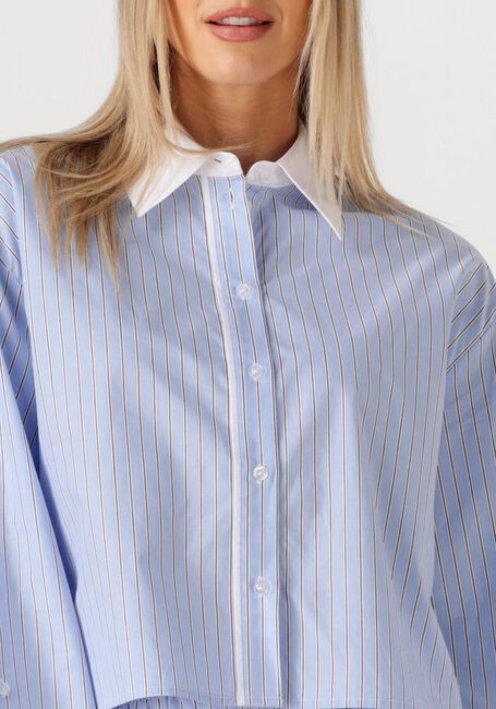 Blauwe SECOND FEMALE Blouses ALANIS COMBI SHIRT - large
