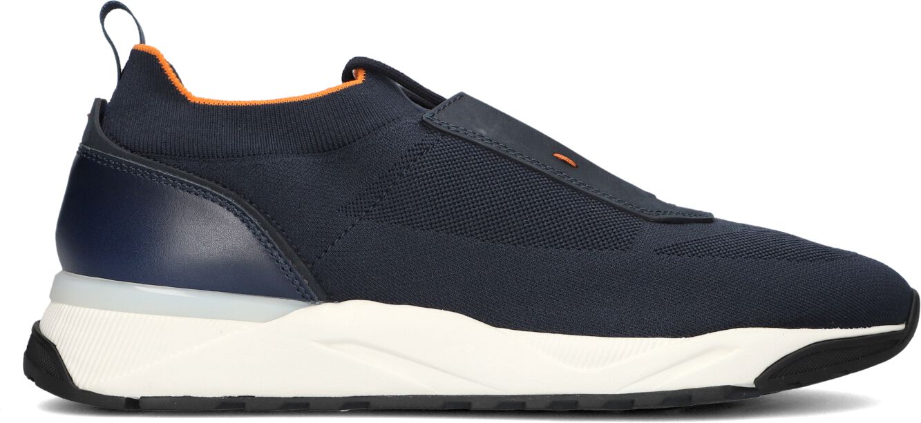 Santoni Lage Sneakers Heren 21601 Innova, Maat: 40, Materiaal: Textiel, Kleur: Blauw