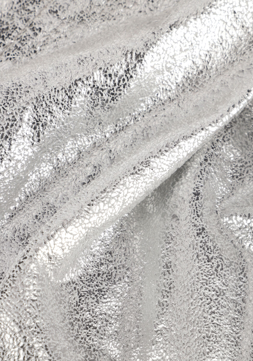 Zilveren CO'COUTURE Korte broek PHOEBE CRACKLE SHORT - large