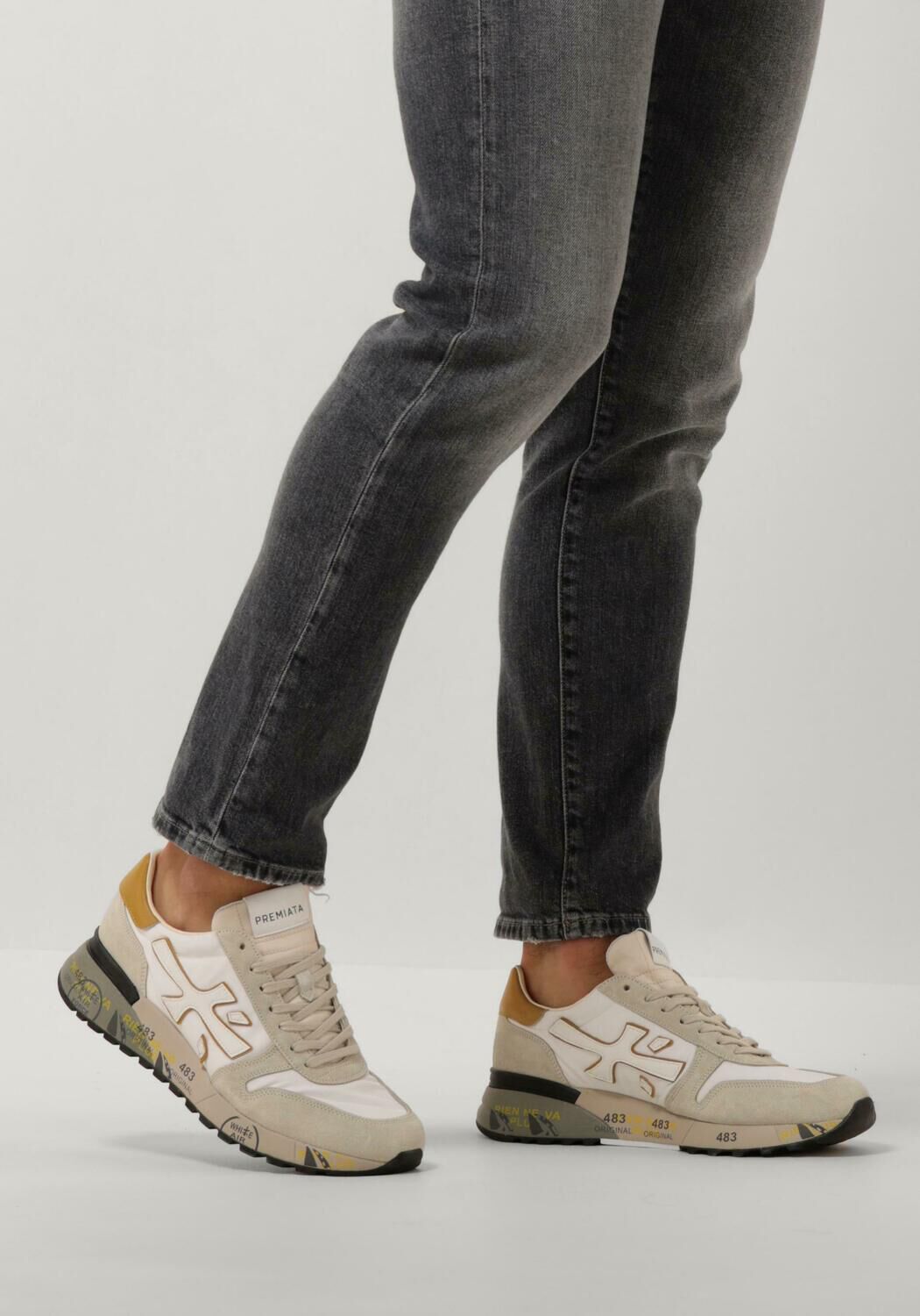 Witte PREMIATA Lage sneakers MICK Assem