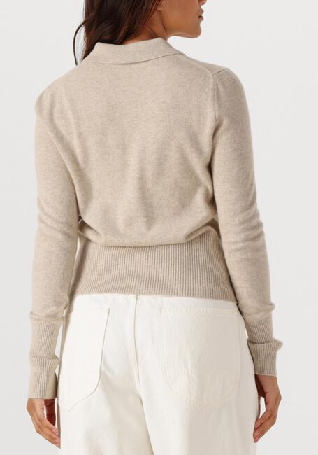 Beige CLOSED Trui CARDIGAN WITH COLLAR - large