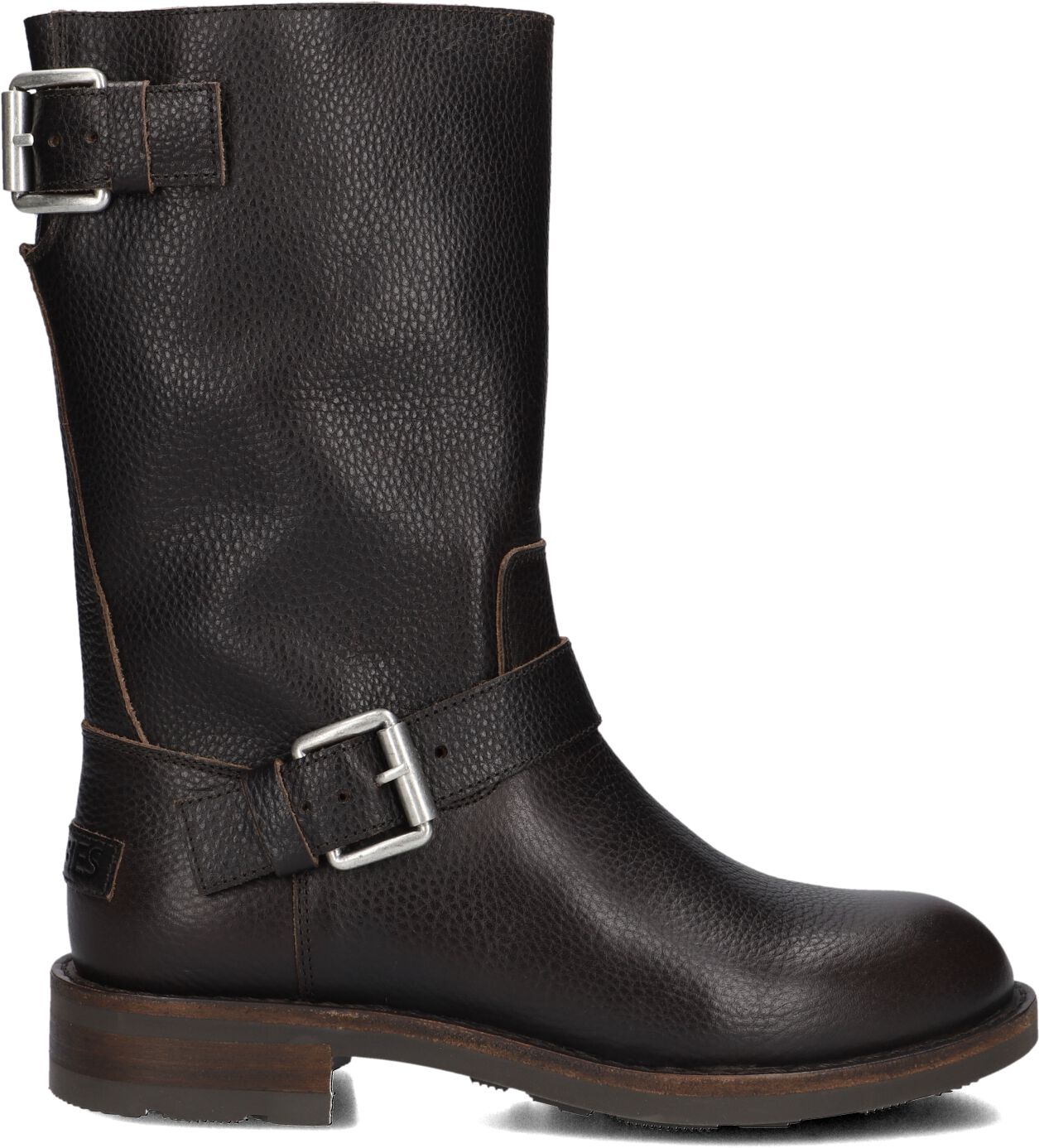 Shabbies Biker Boots Dames Alyd Mia, Maat: 37, Materiaal: Leer, Kleur: Bruin