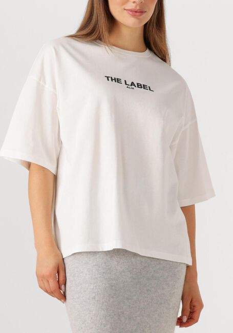 Witte ALIX THE LABEL T-shirt LADIES KNITTED BASIC THE LABEL T-SHIRT - large