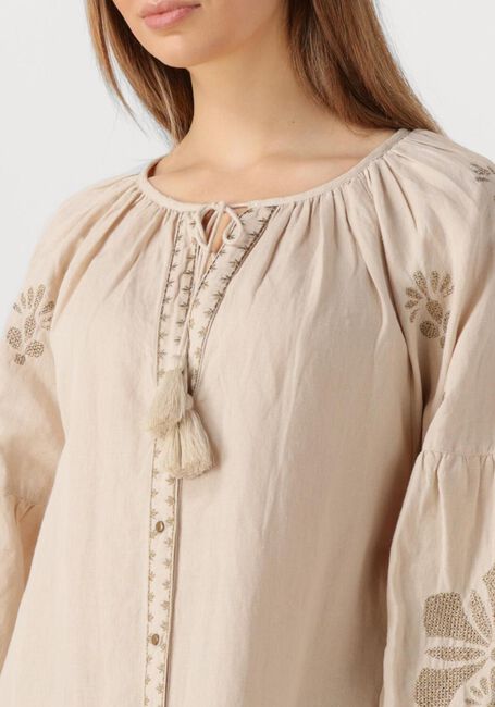 Zand SUMMUM Maxi jurk LONG DRESS LINEN HEAVY EMBROIDERY - large
