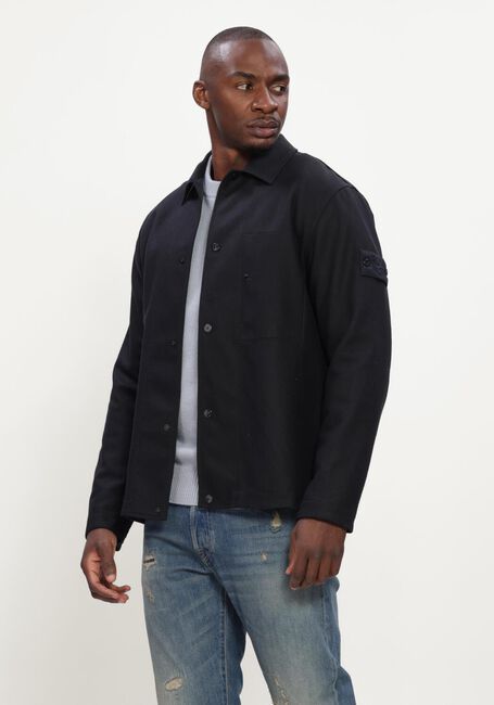 Donkerblauwe STONE ISLAND Overshirt SHIRTS S0F24 - large