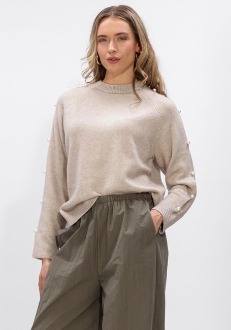 Beige CO'COUTURE Trui ROWAN PEARL SLEEVE KNIT - large