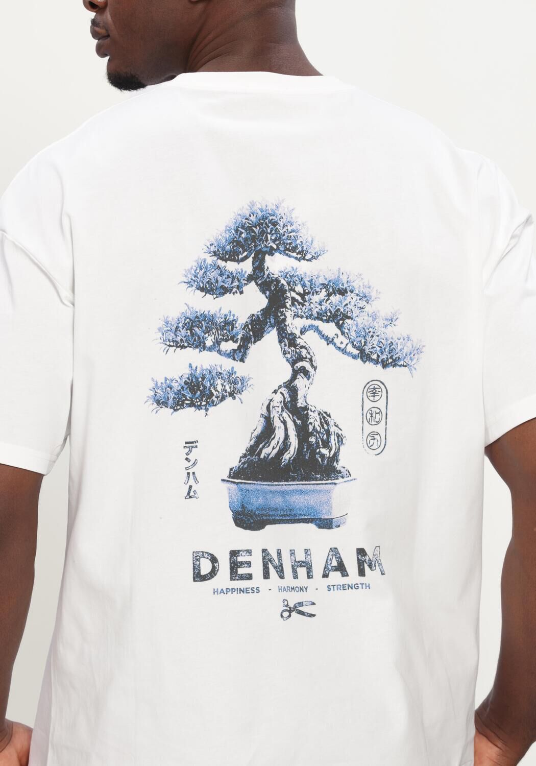Witte DENHAM T-shirt ROOTS SS TEE - large