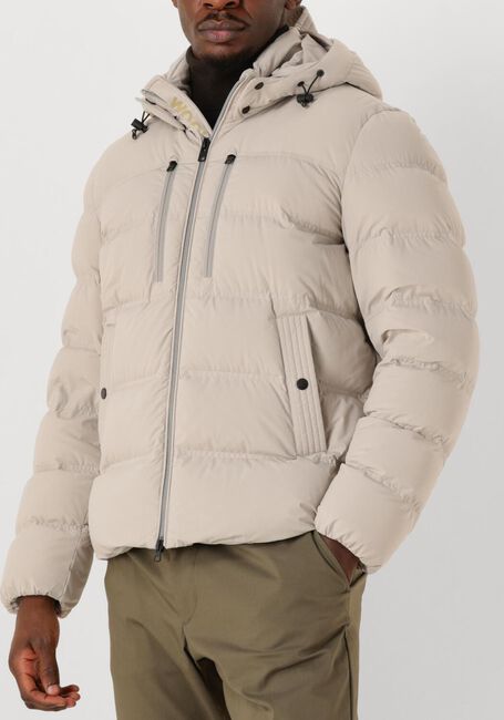 Ecru WOOLRICH Gewatteerde jas MATT STRETCH PUFFER JACKET - large