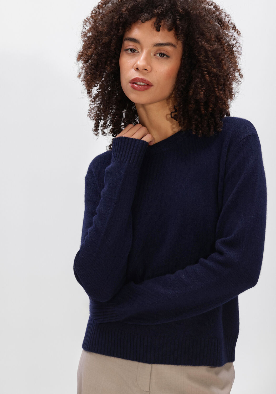 Donkerblauwe LISA YANG Trui MABLE SWEATER - large