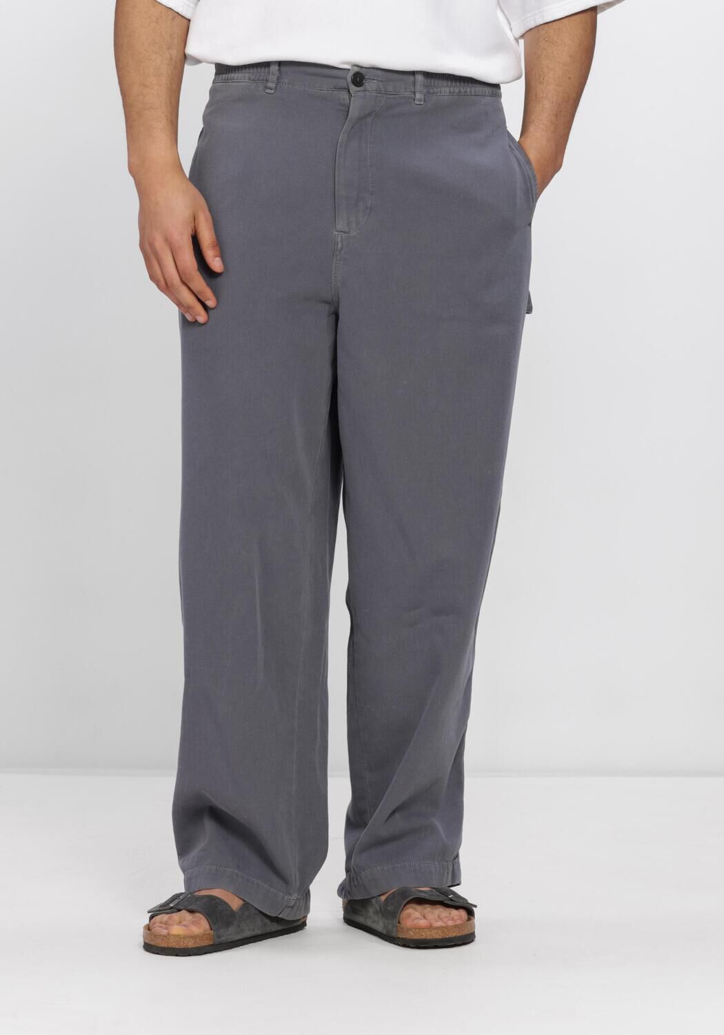 Blauwe AMERICAN VINTAGE Chino LYCAZ PANT - large