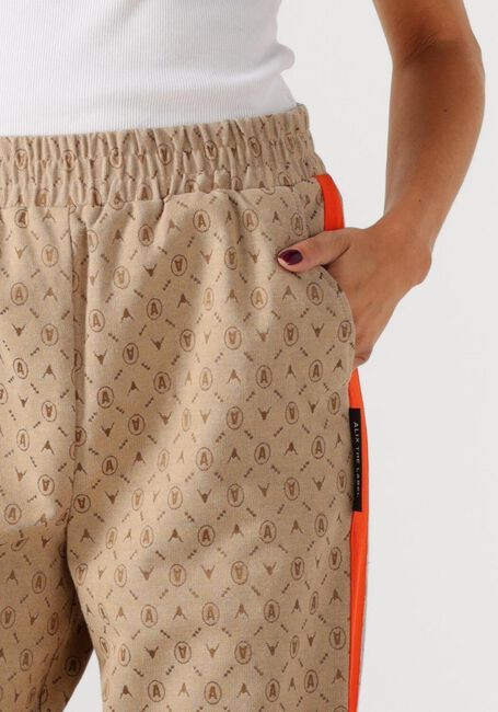 Zand ALIX THE LABEL Joggingbroek LADIES WOVEN LOGO PANTS - large