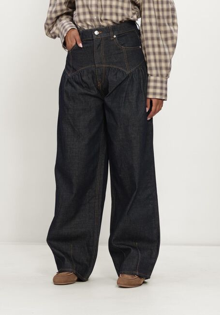 Blauwe GANNI Barrel jeans SLUB DENIM CORSET JEANS - large