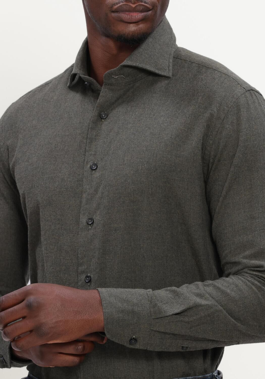 Groene XACUS Casual overhemd 31148 721ML - large