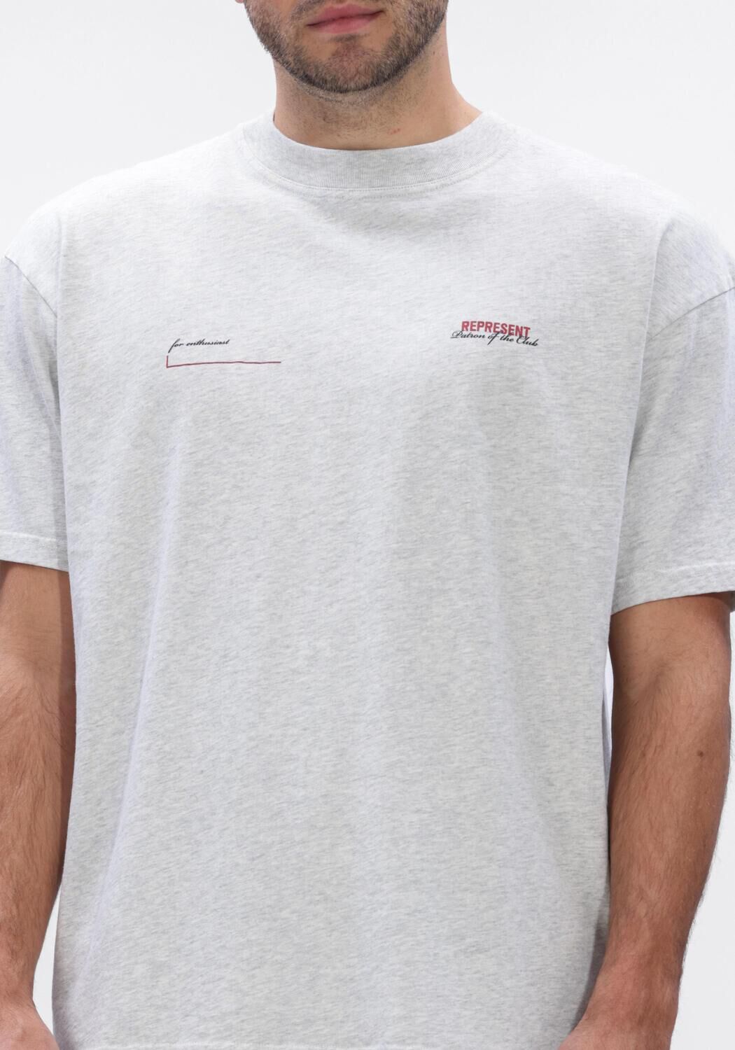 Lichtgrijze REPRESENT Polo PATRON OF THE CLUB T-SHIRT - large
