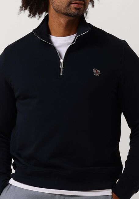 PS PAUL SMITH MENS LS REG FIT HALF ZIP TOP ZEBRA - large