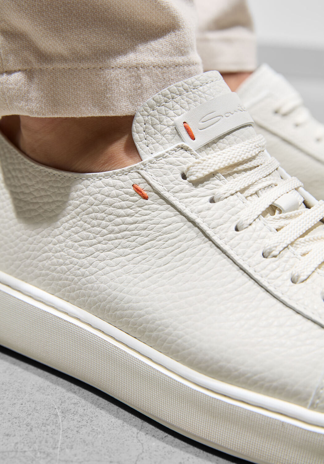 Witte SANTONI Sneakers BIKING - large