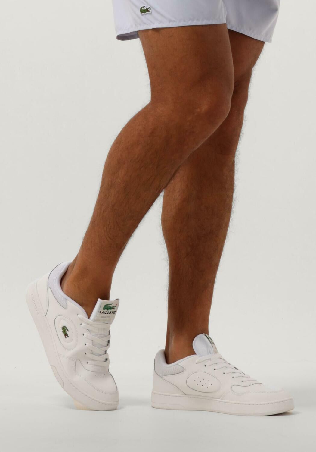 Witte LACOSTE Lage sneakers LINESET - large
