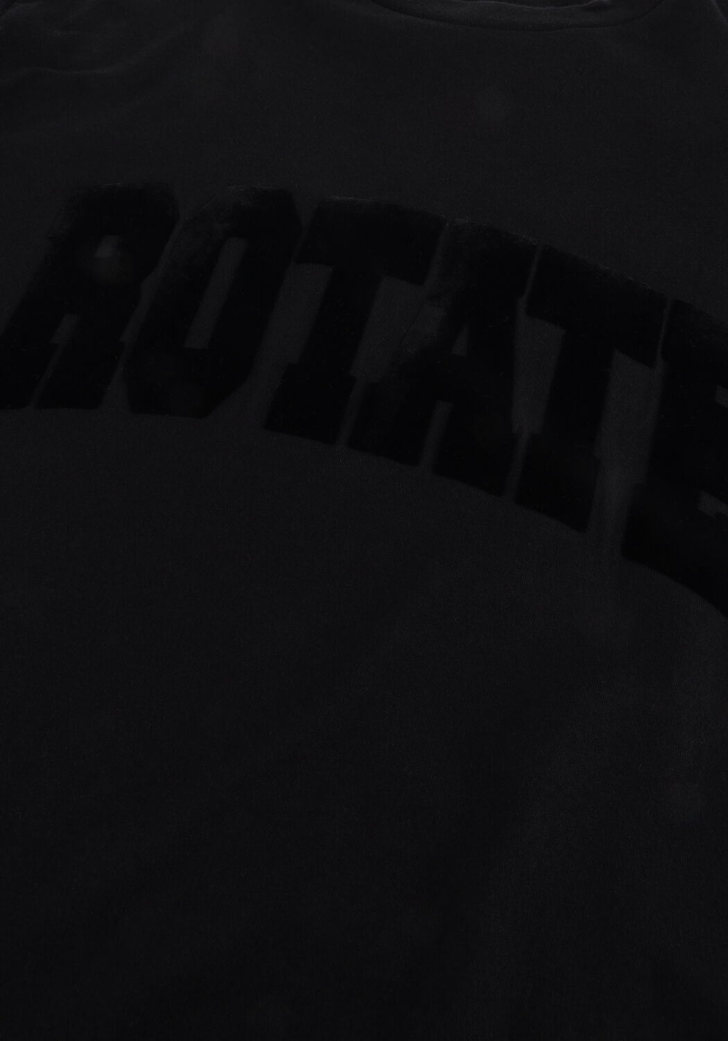 Zwarte ROTATE T-shirt JERSEY OVERSIZED T SHIRT - large