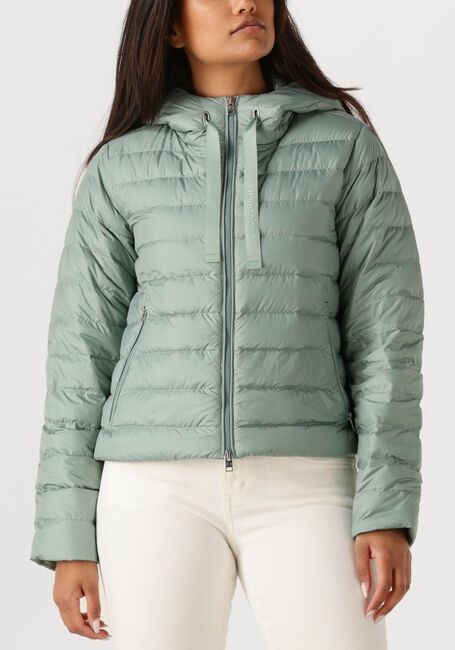 Groene WOOLRICH Leren jas QUILTED HOODED JACKET - large