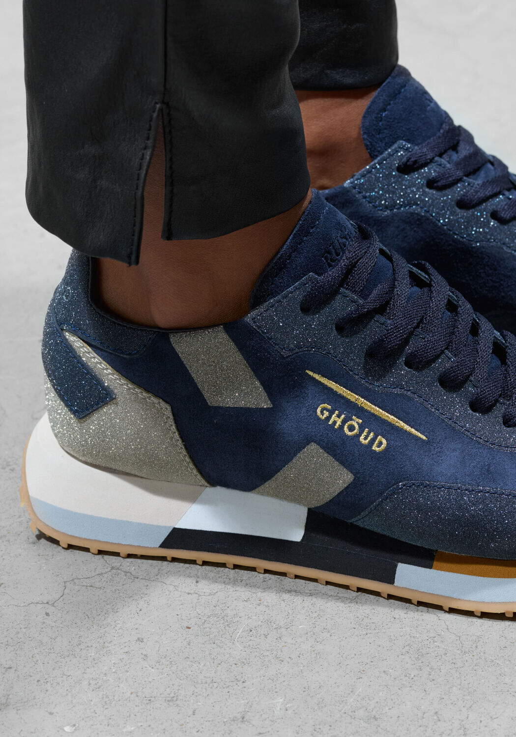 Blauwe GHOUD Lage sneakers UNI SUE GLITTER SNEAKER - large