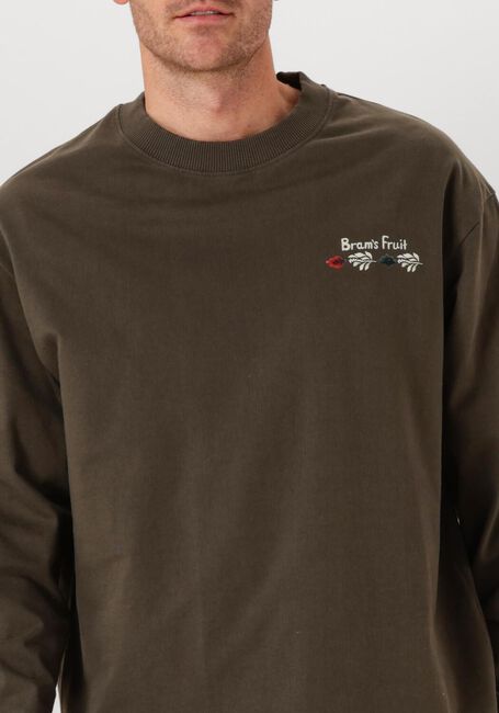 Donkergrijze BRAM'S FRUIT T-shirt FLORA LONGSLEEVE - large