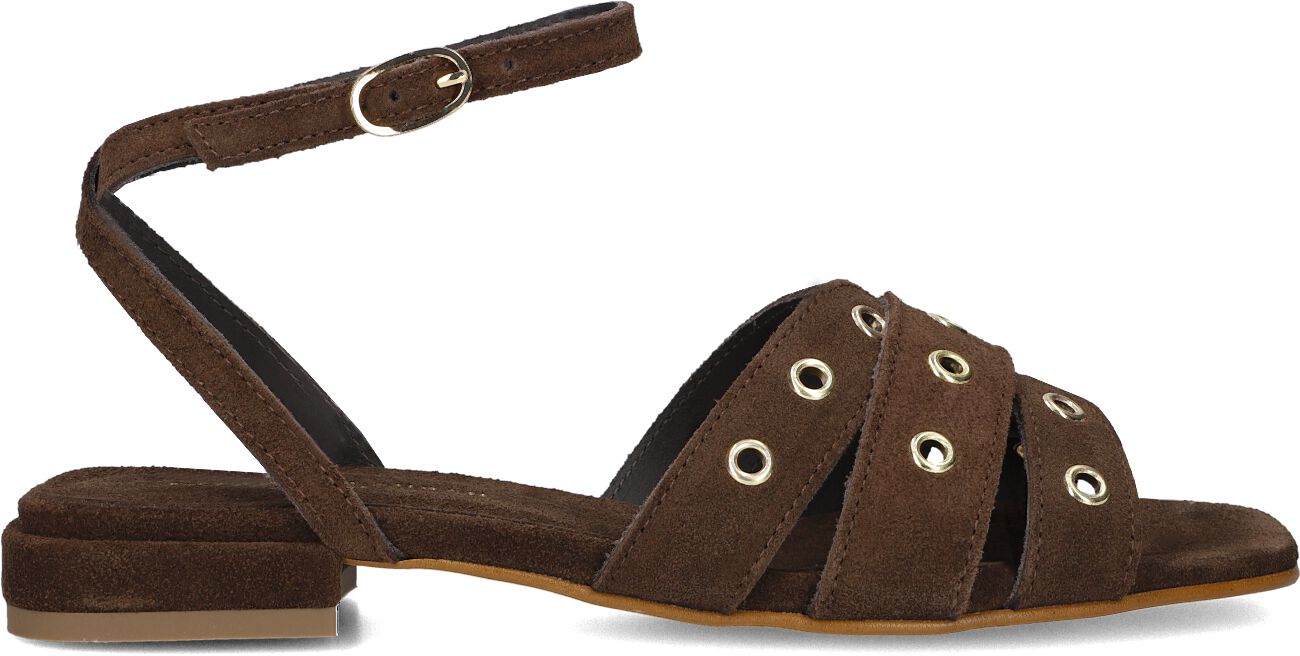 Stefano Lauran Sandalen met Hak Dames 25014, Maat: 39, Materiaal: Suède, Kleur: Bruin afbeelding 1